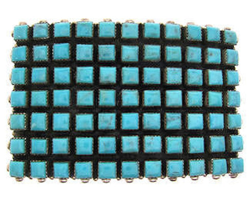 Sterling Silver Turquoise Southwest Jewelry Belt Buckle YS59916